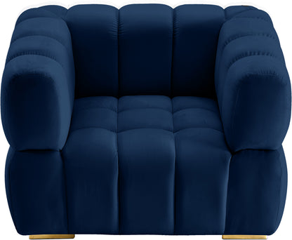 Industry Navy Velvet Chair C