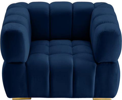Industry Navy Velvet Chair C