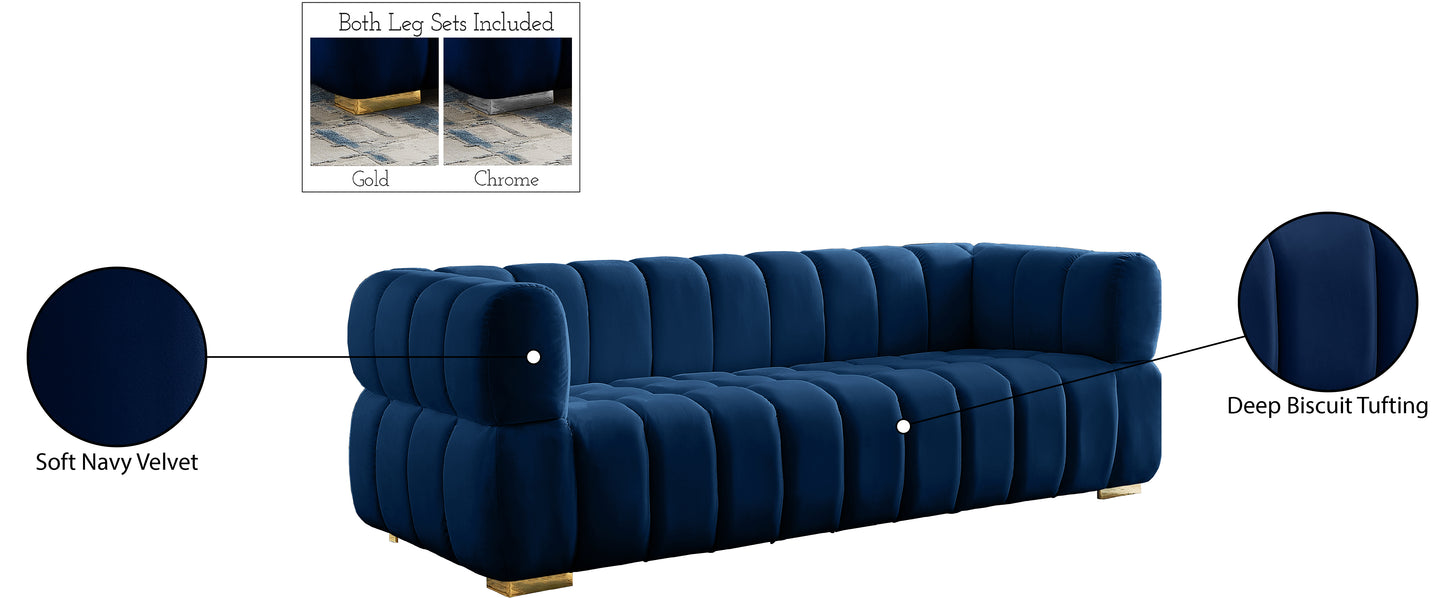 industry navy velvet sofa s