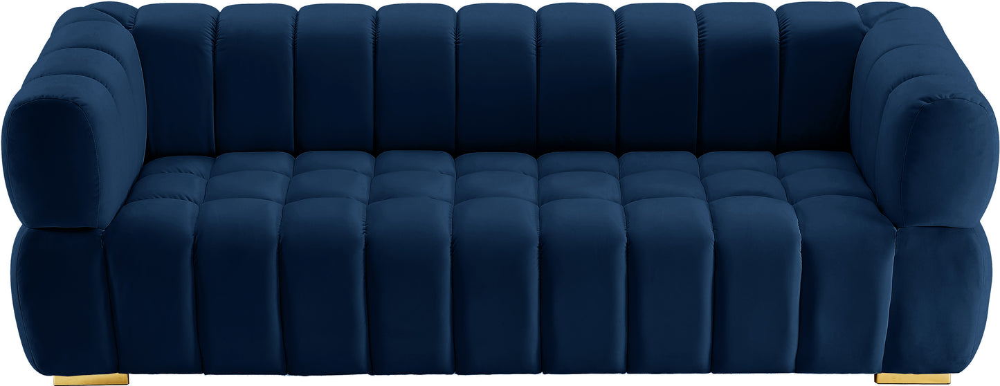 industry navy velvet sofa s