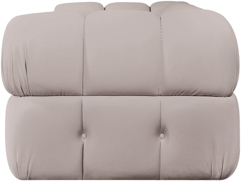 Camden Beige Velvet Performance Fabric Upholstered Sofa, 2-Piece