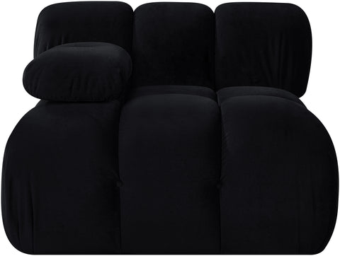 Camden Black Velvet Performance Fabric Upholstered Chair, 1 Piece
