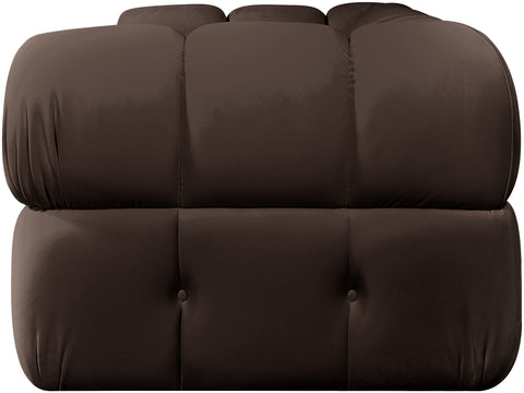 Camden Brown Velvet Performance Fabric Upholstered Sofa, 2-Piece
