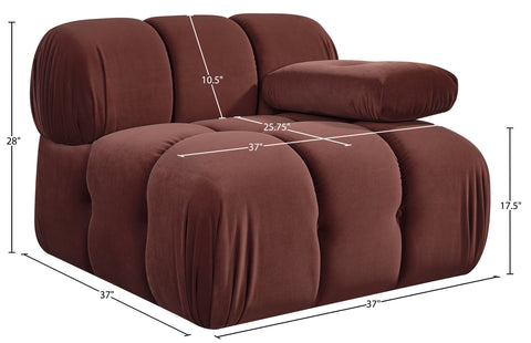Camden Rose Velvet Performance Fabric Upholstered Chair, 1 Piece