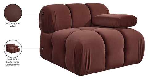 Camden Rose Velvet Performance Fabric Upholstered Chair, 1 Piece