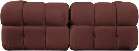 Camden Rose Velvet Performance Fabric Upholstered Sofa, 2-Piece