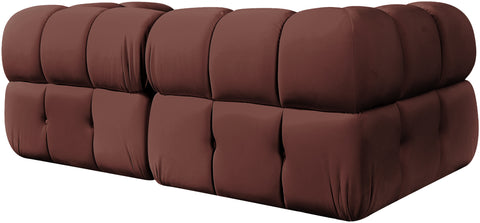 Camden Rose Velvet Performance Fabric Upholstered Sofa, 2-Piece