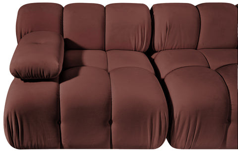 Camden Rose Velvet Performance Fabric Upholstered Sofa, 2-Piece (Style 2)