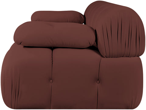 Camden Rose Velvet Performance Fabric Upholstered Sofa, 2-Piece (Style 2)