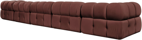 Camden Rose Velvet Performance Fabric Upholstered Sofa, 5-Piece