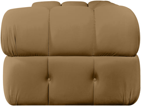 Camden Saddle Velvet Performance Fabric Upholstered Sofa, 2-Piece