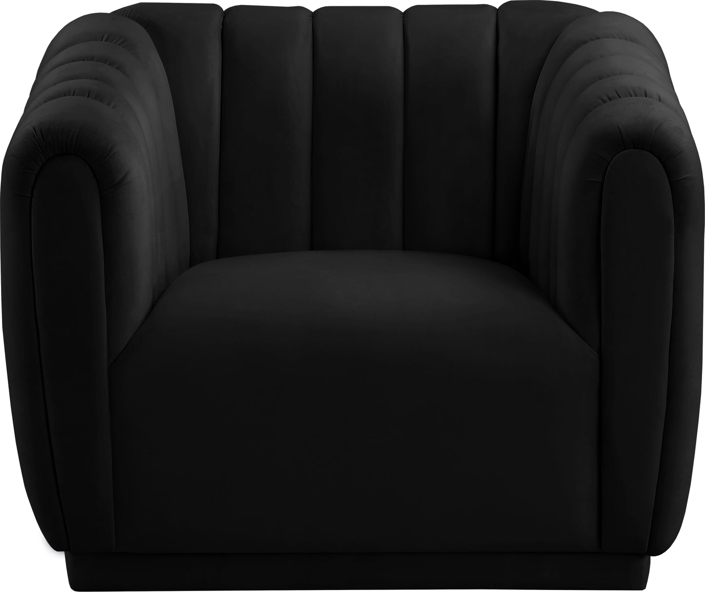 carter black velvet chair c