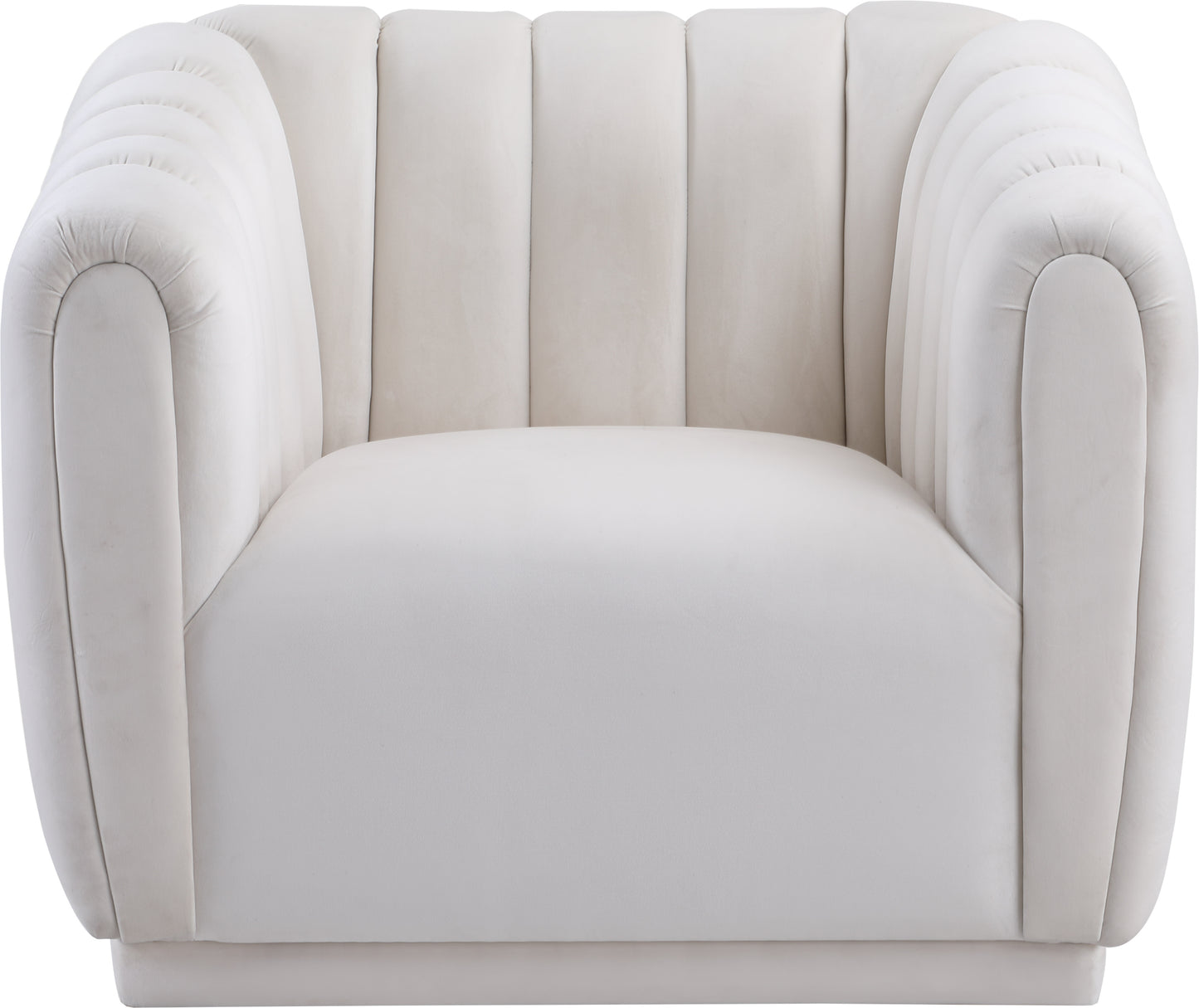 carter cream velvet chair c