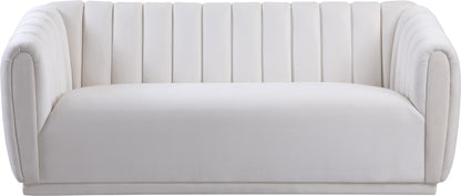 Carter Cream Velvet Sofa S