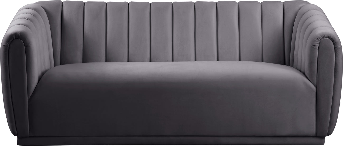 carter grey velvet sofa s