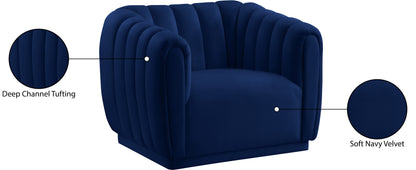 Carter Navy Velvet Chair C