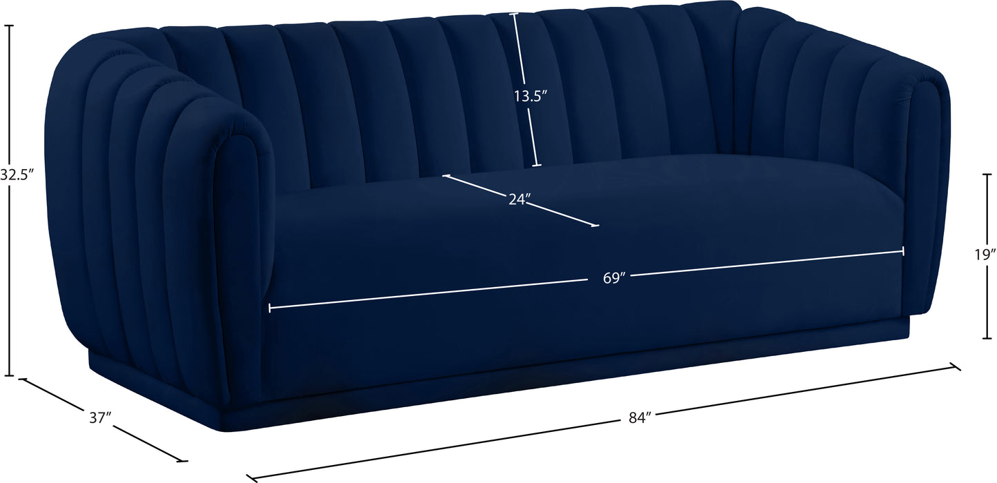 carter navy velvet sofa s