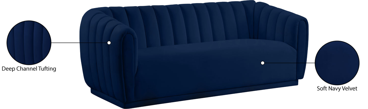 carter navy velvet sofa s