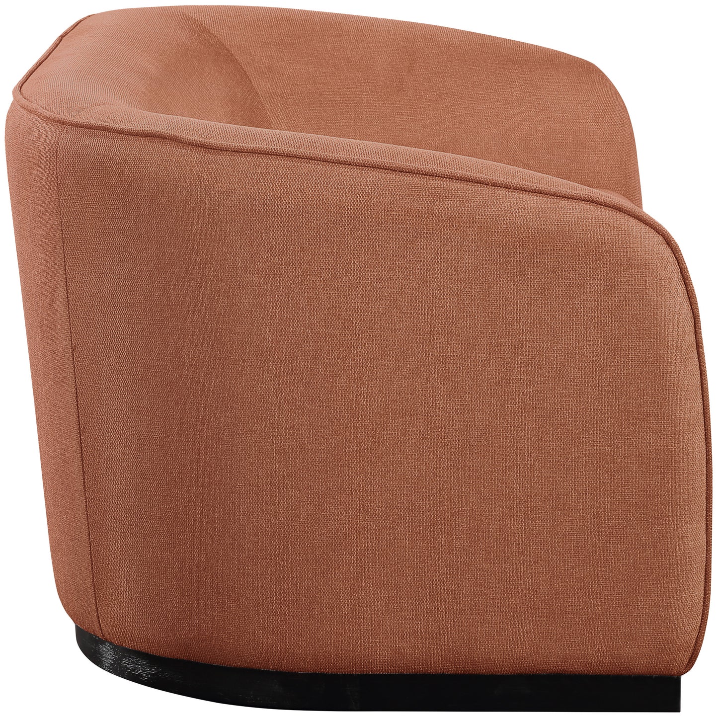 dream cognac polyester fabric loveseat l