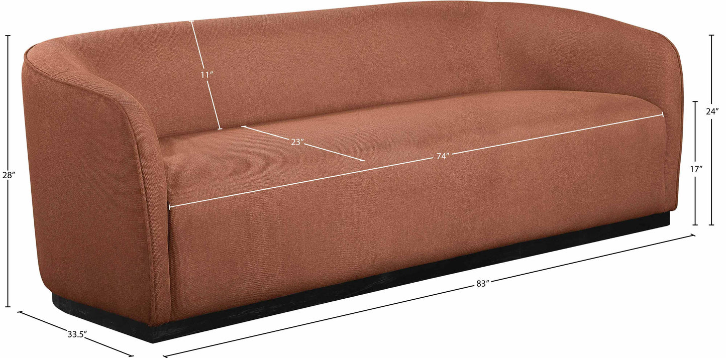 dream cognac polyester fabric sofa s