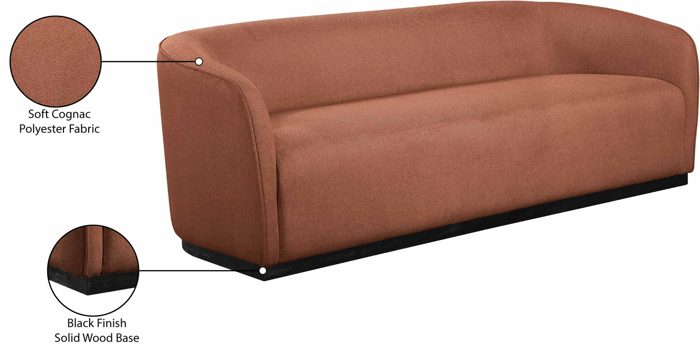 dream cognac polyester fabric sofa s