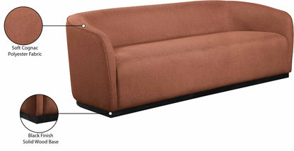 Dream Cognac Polyester Fabric Sofa S