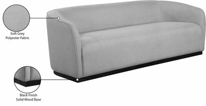 Dream Grey Polyester Fabric Sofa S