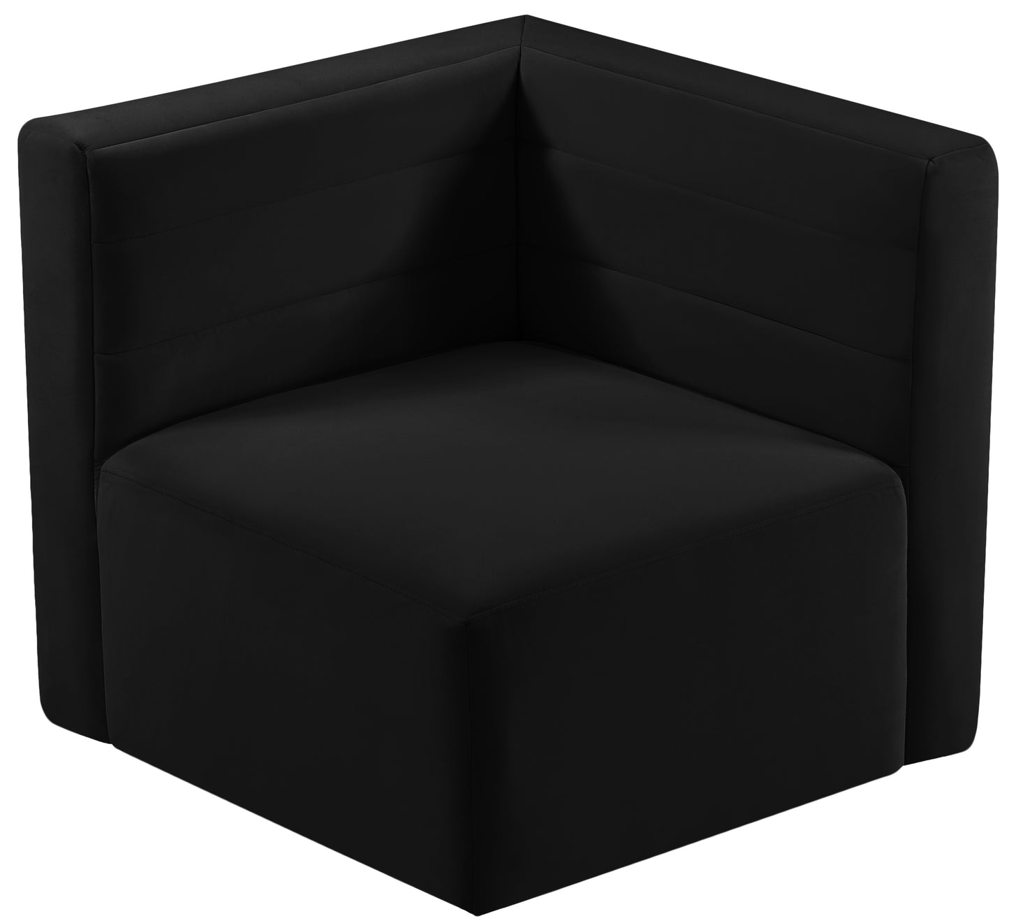 amelia black velvet modular corner chair corner