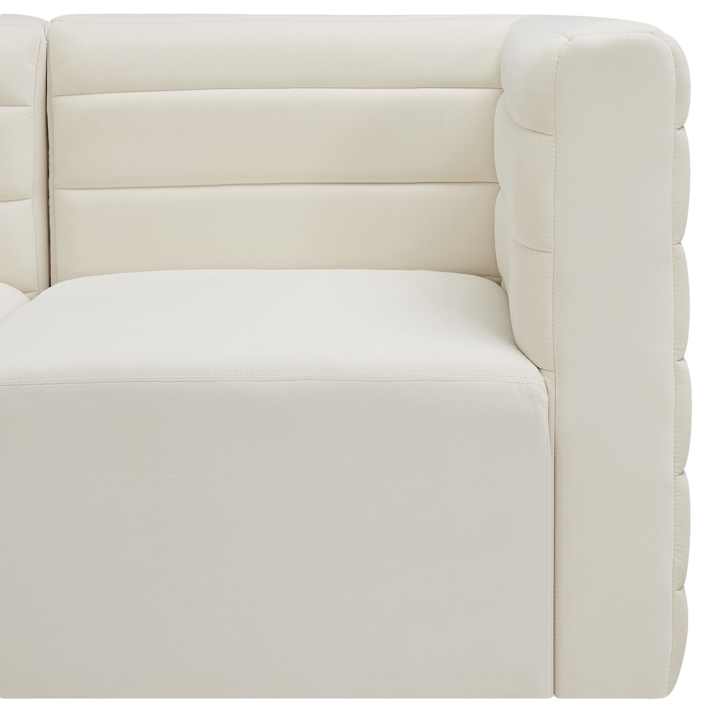 amelia cream velvet modular corner chair corner