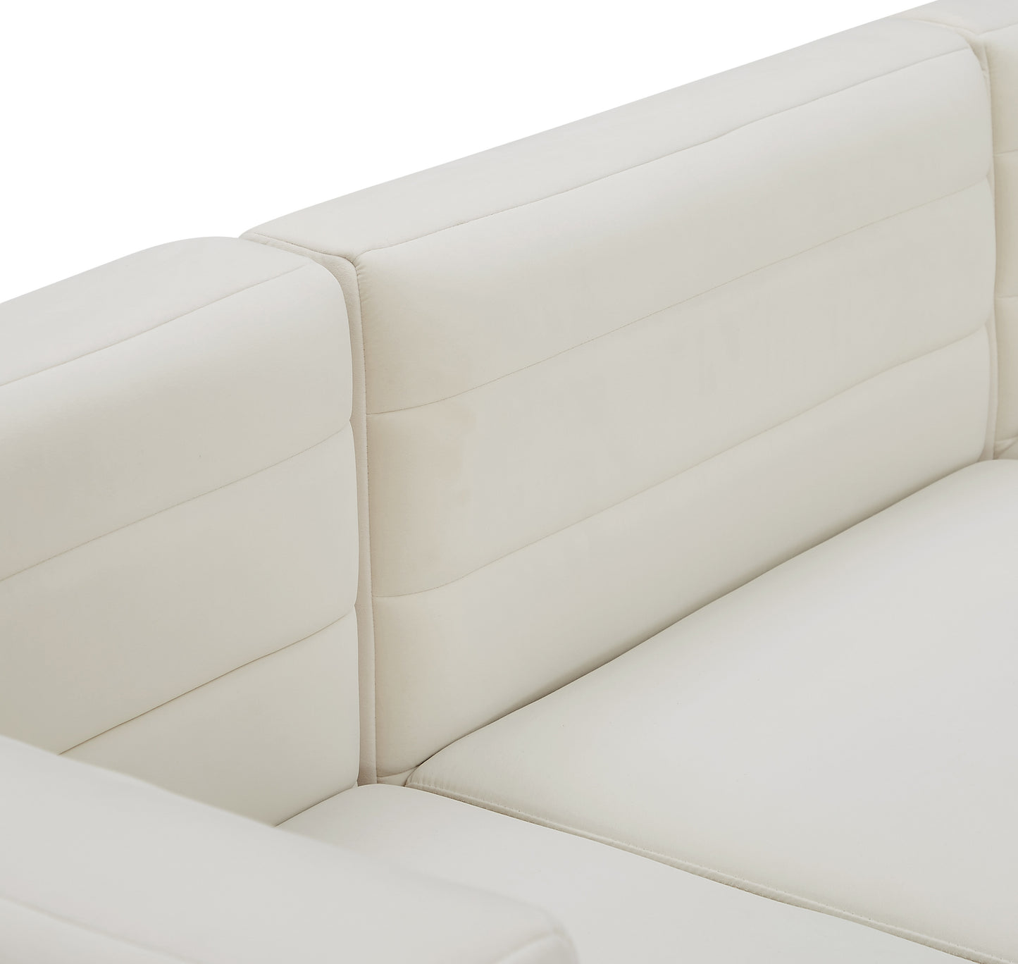 amelia cream velvet modular corner chair corner