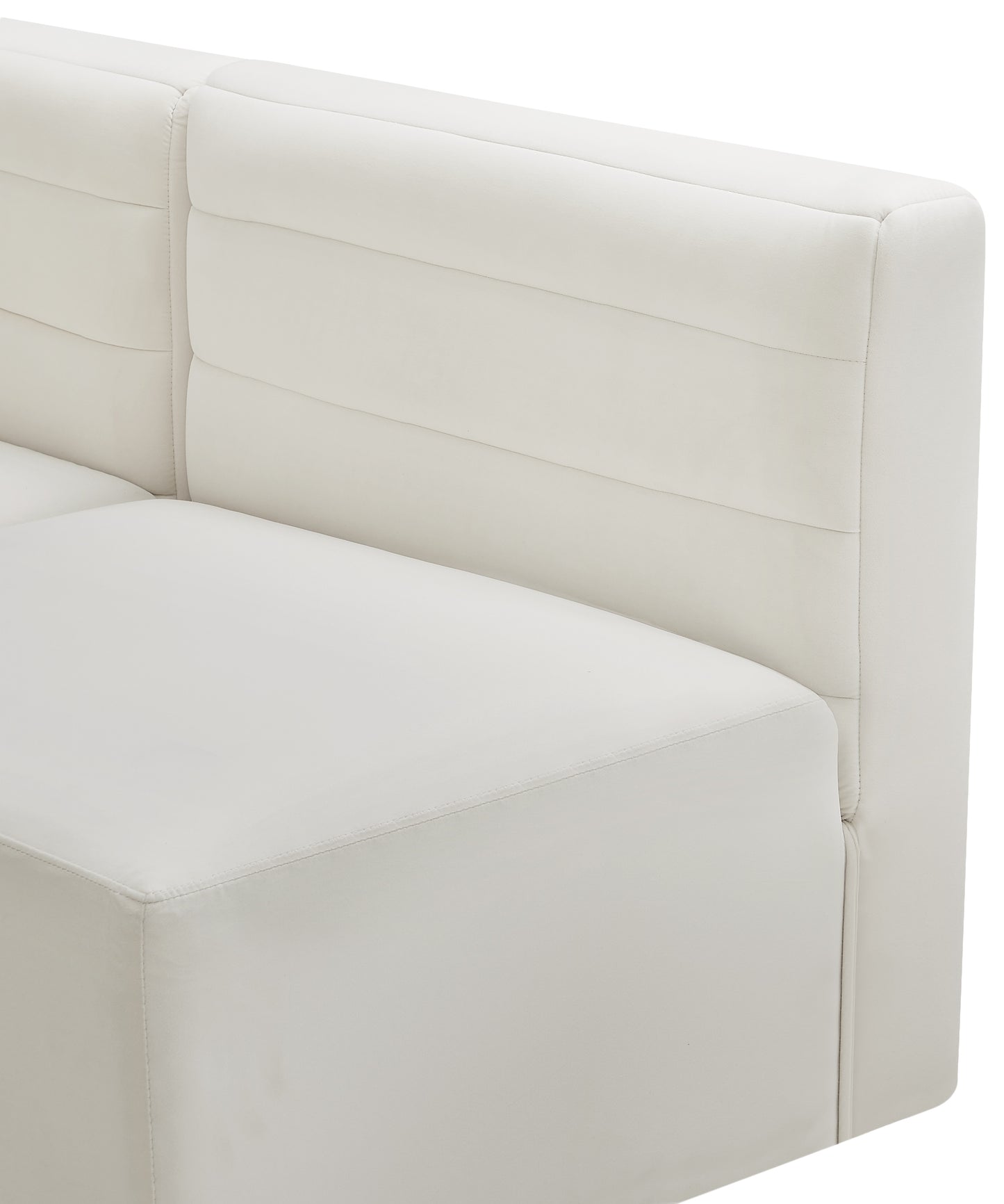 amelia cream velvet modular corner chair corner