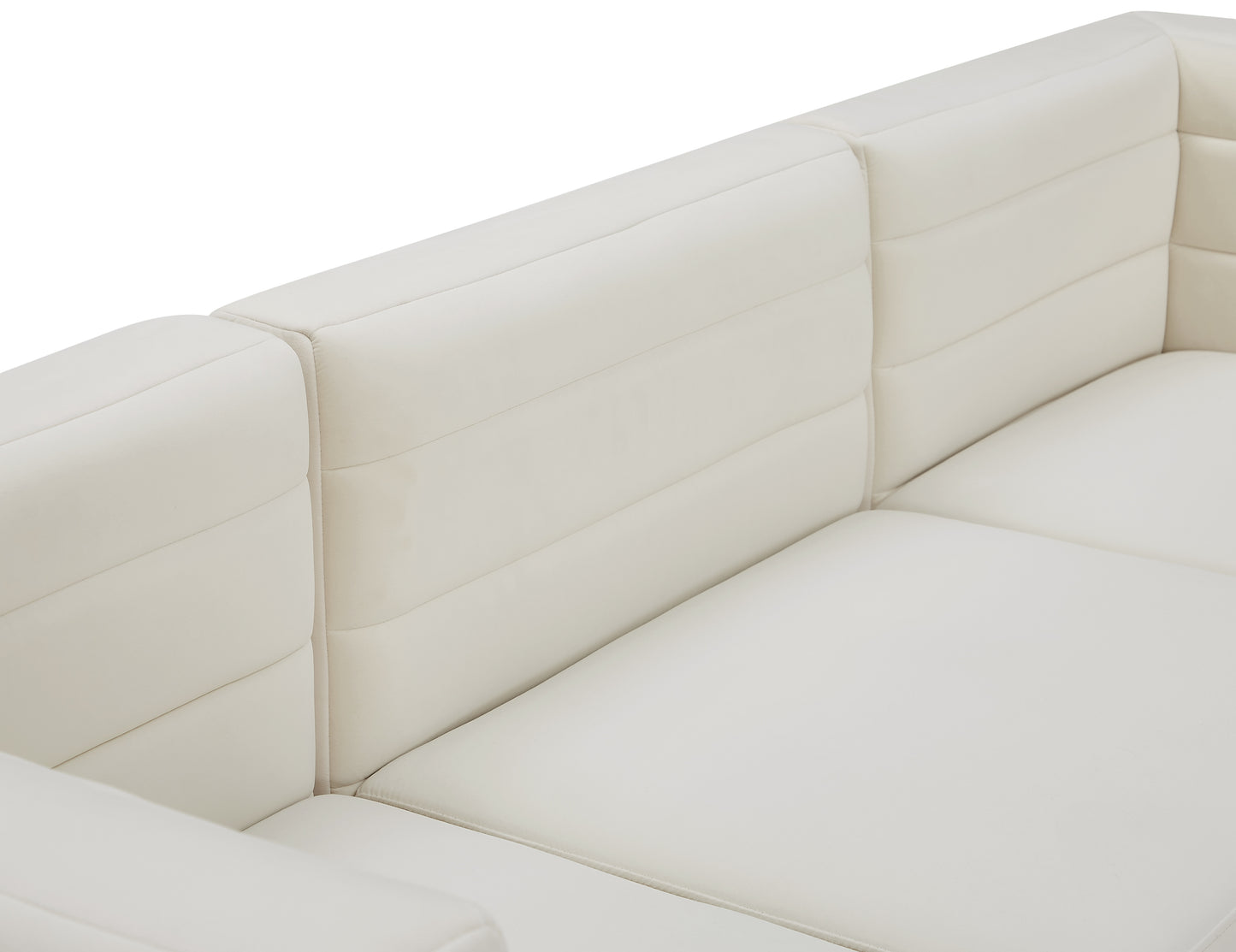 amelia cream velvet modular sofa s126