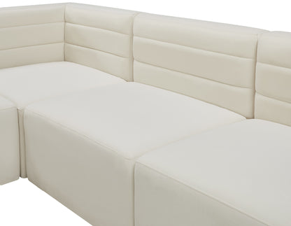 Amelia Cream Velvet Modular Sofa S126