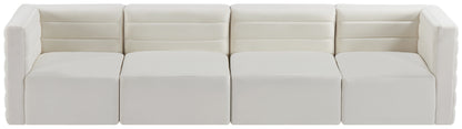 Amelia Cream Velvet Modular Sofa S126