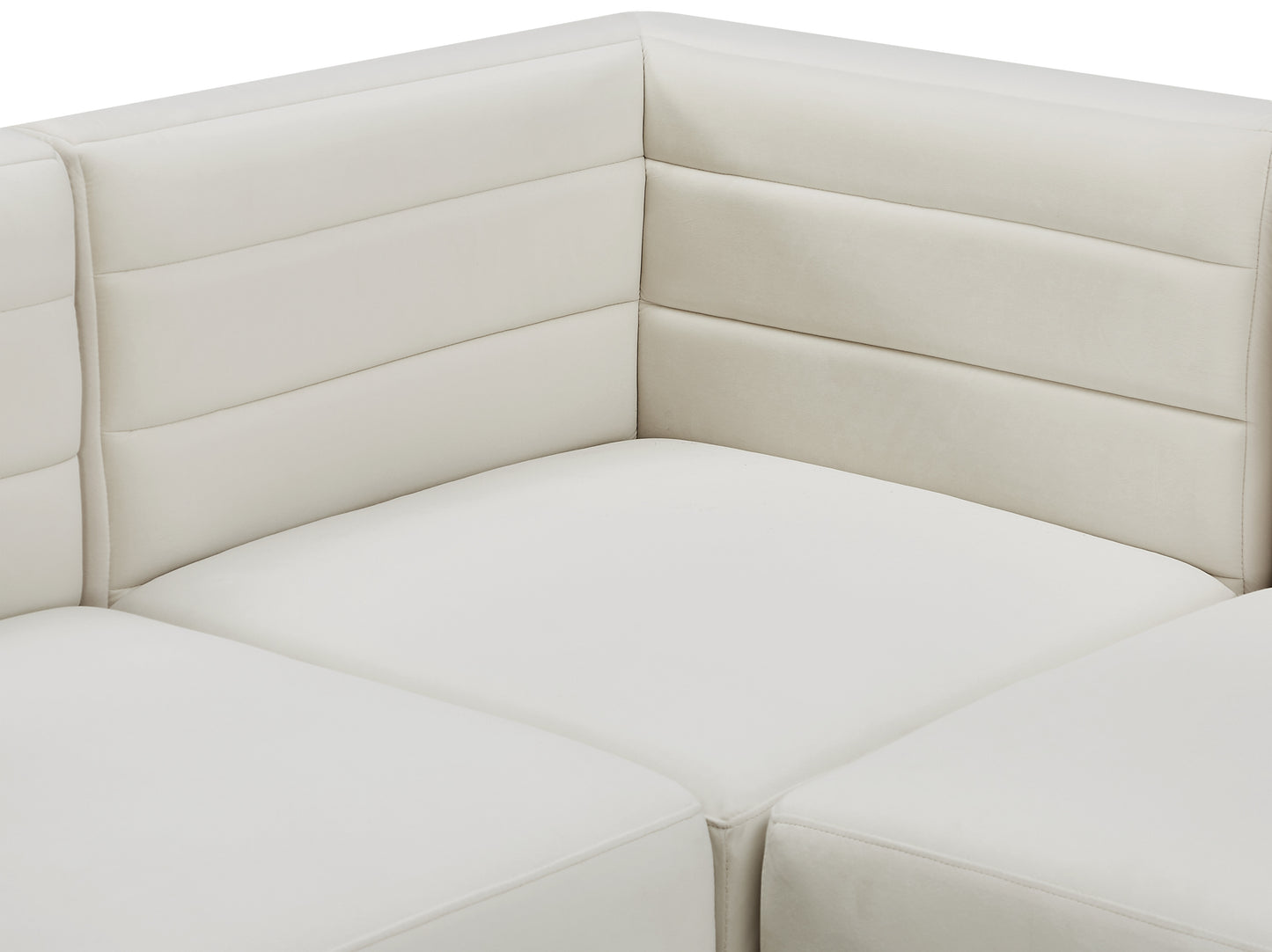 amelia cream velvet modular sofa s95