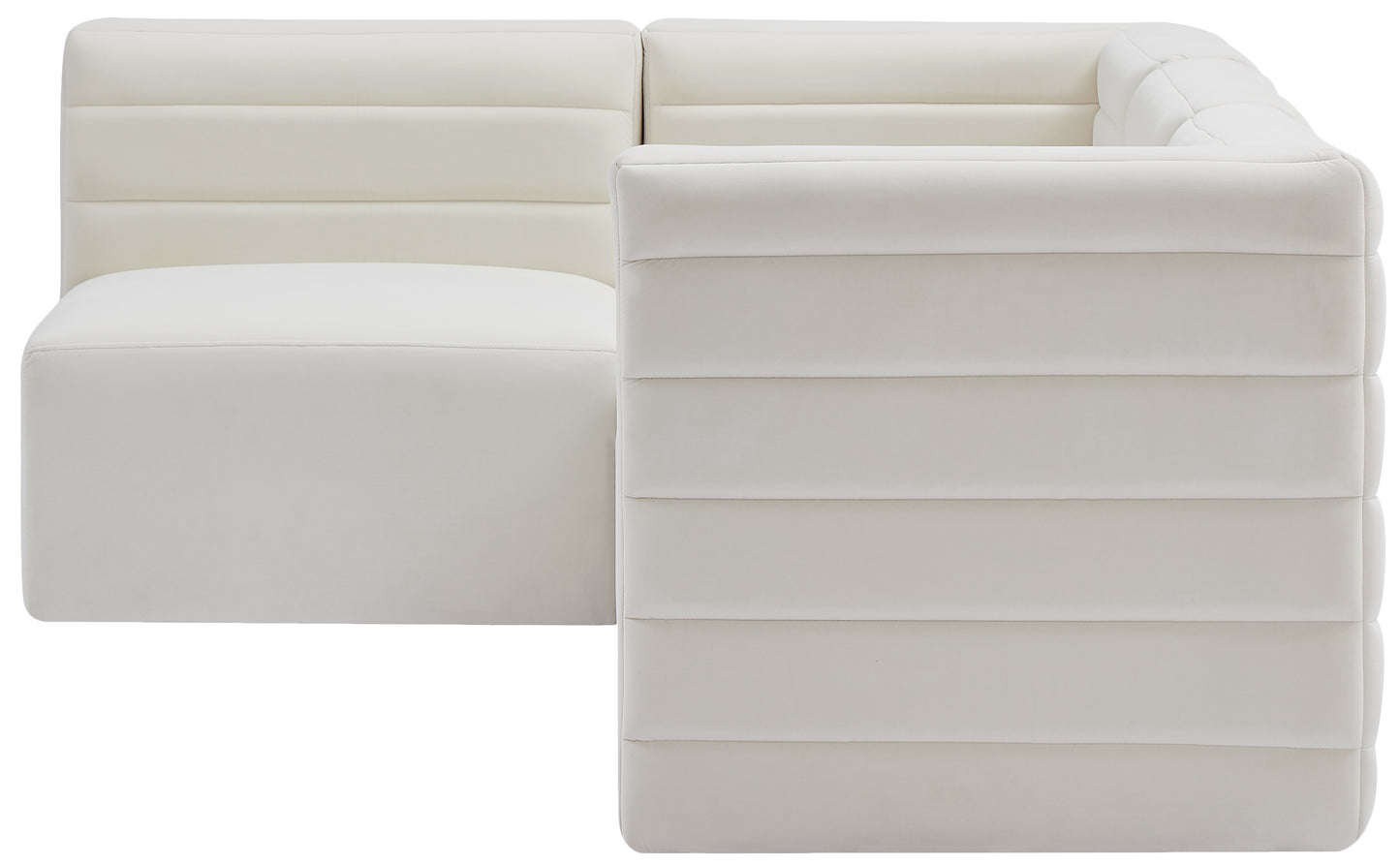 amelia cream velvet modular sectional sec4a