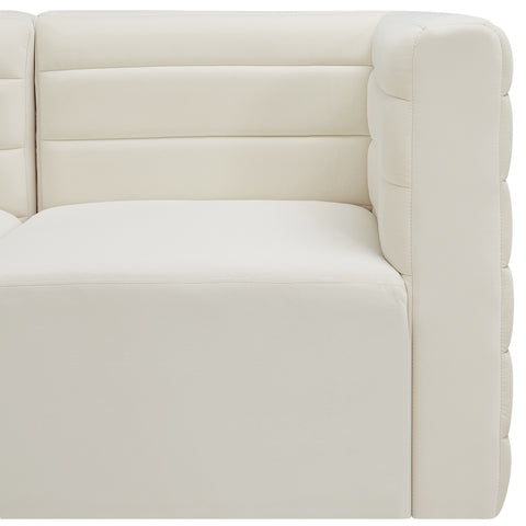 Amelia Cream Velvet Modular Sectional Sec5C