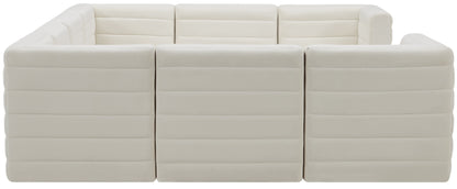 Amelia Cream Velvet Modular Sectional Sec8A