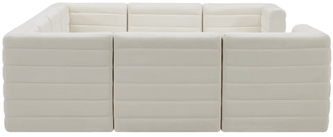 Amelia Cream Velvet Modular Sectional Sec8A