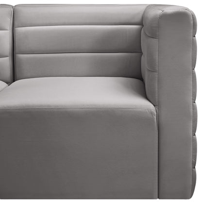 Amelia Grey Velvet Modular Sofa S126