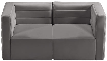 Amelia Grey Velvet Modular Sofa S63