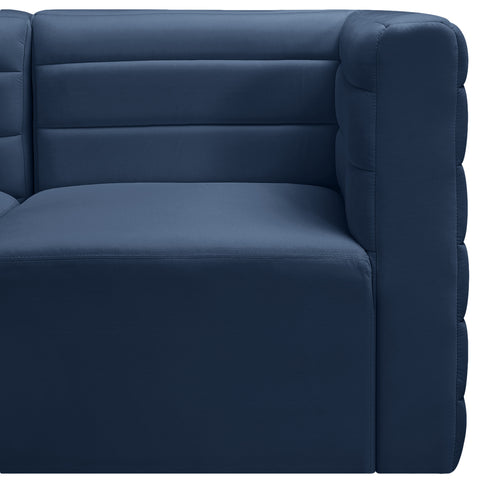 Amelia Navy Velvet Modular Corner Chair Corner