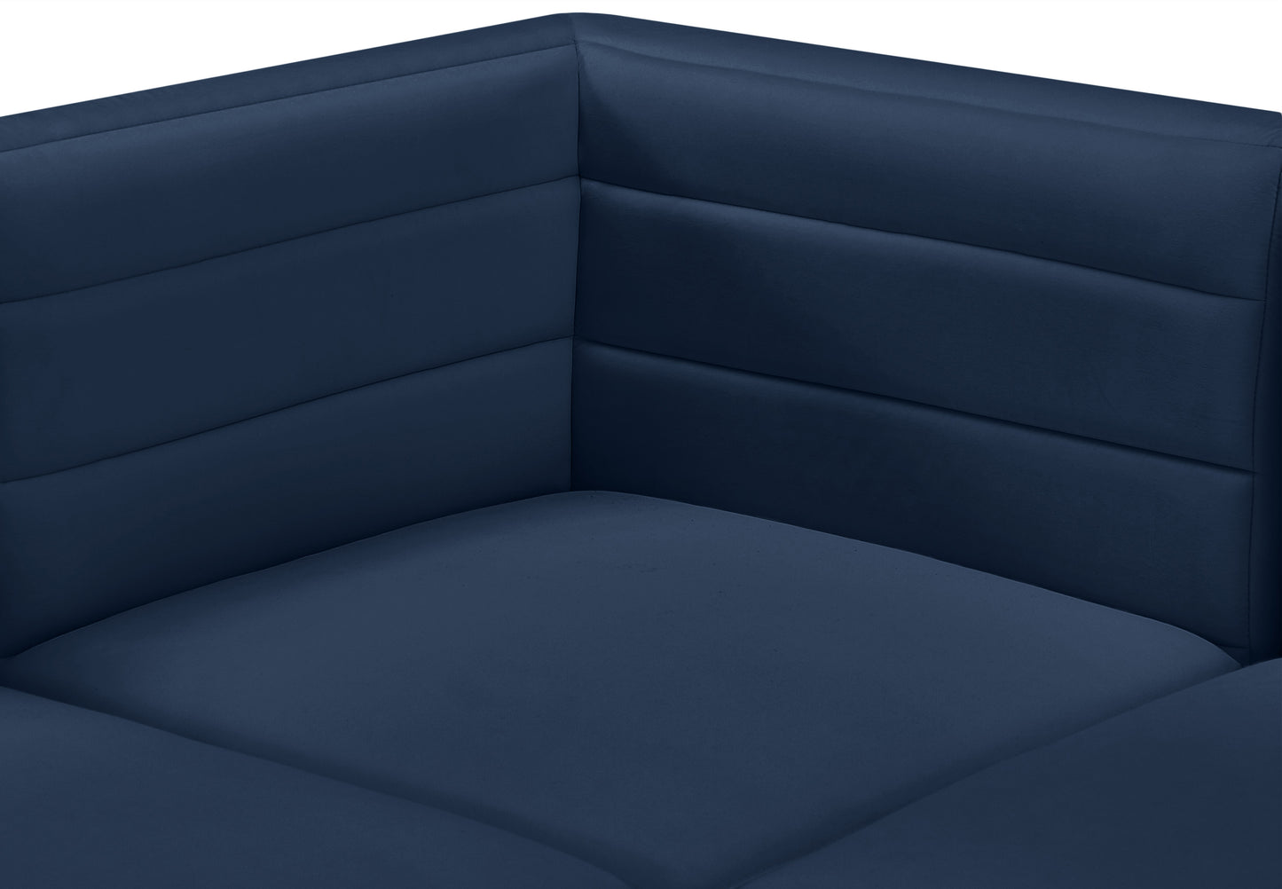 amelia navy velvet modular corner chair corner