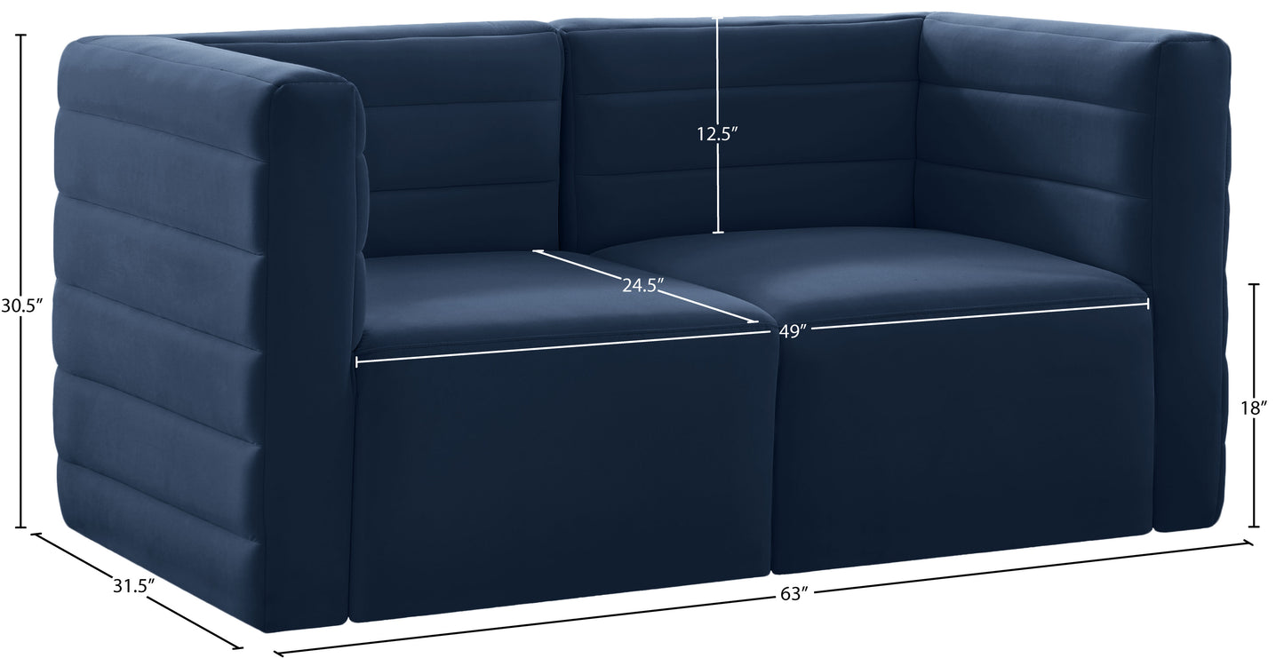 amelia navy velvet modular sofa s63