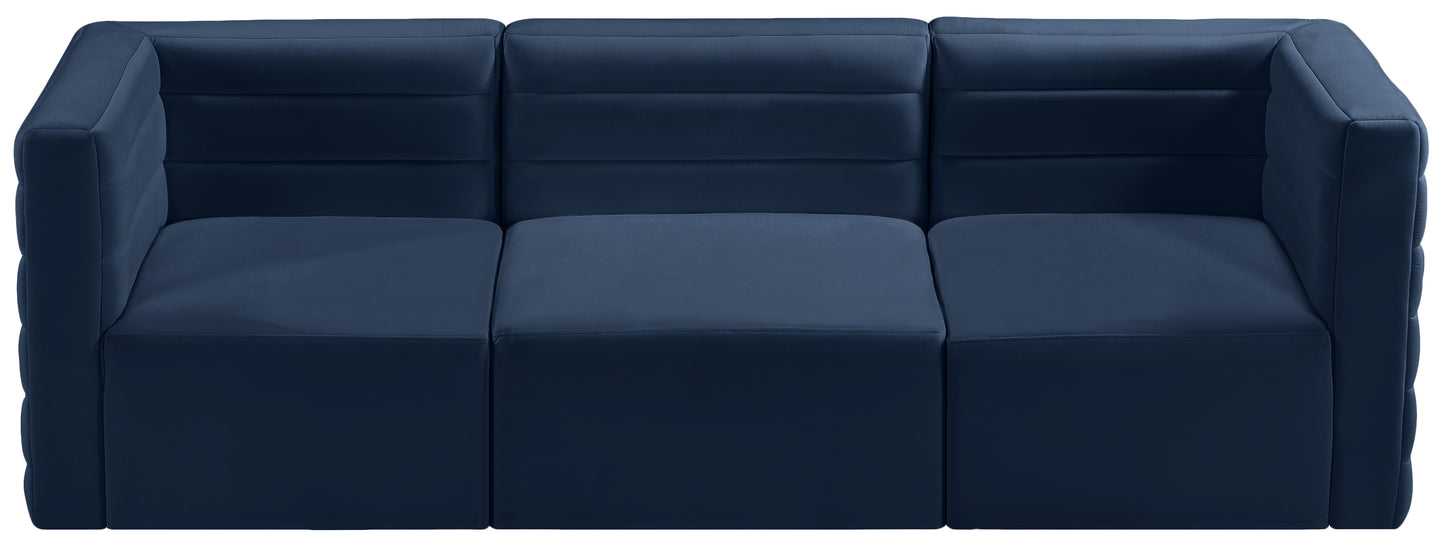 amelia navy velvet modular sofa s95