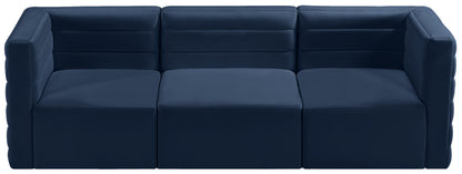 Amelia Navy Velvet Modular Sofa S95