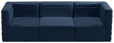 Amelia Navy Velvet Modular Sofa S95