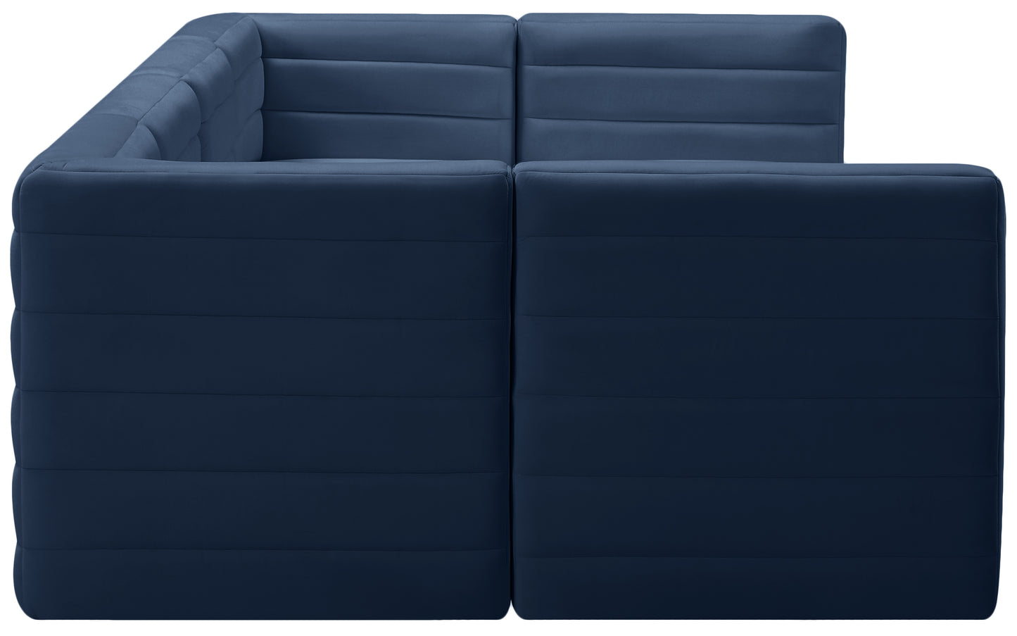 amelia navy velvet modular sectional sec6b