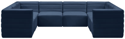 Amelia Navy Velvet Modular Sectional Sec8A