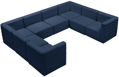 Amelia Navy Velvet Modular Sectional Sec8A